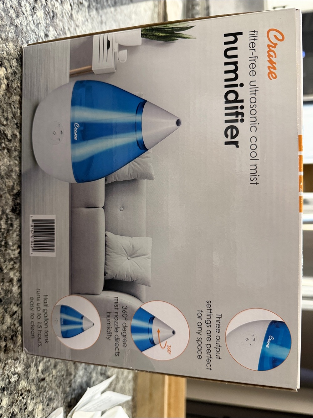Crane Cool Mist Humidifier - Blue - Picture 3 of 3